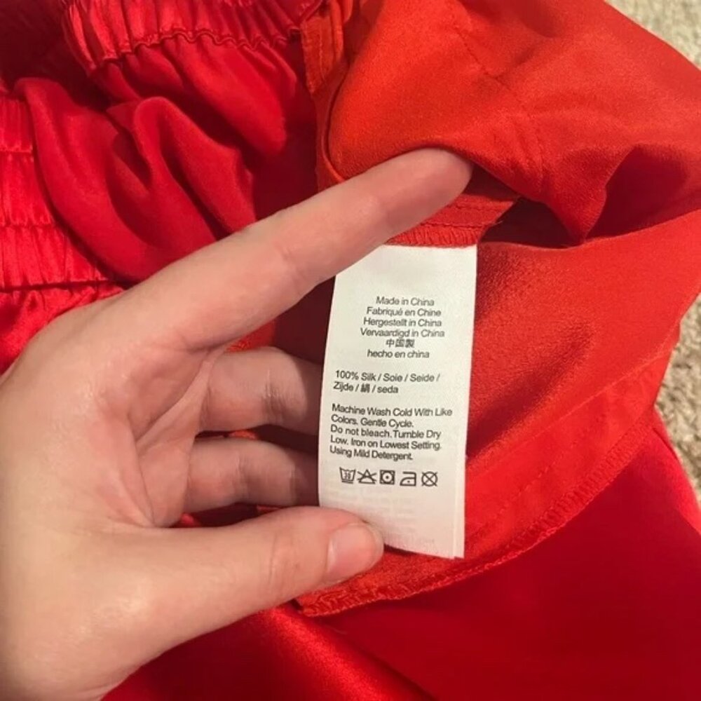 FLASH SALE! ❣️J. Crew Red Silk Pants! - Picture 5 of 5